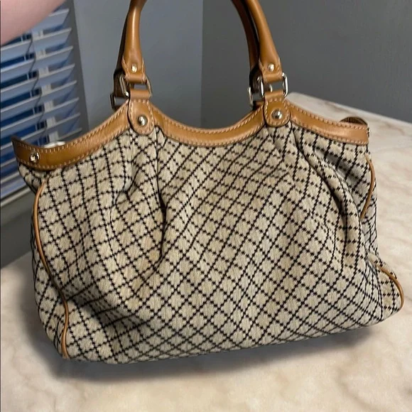 Gucci Diamante brown canvas Sukey hobo bag - Picture 2 of 12
